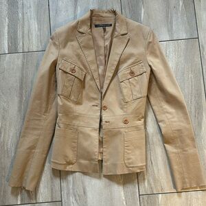Alessandro Dell’Acqua vintage tan blazer jacket